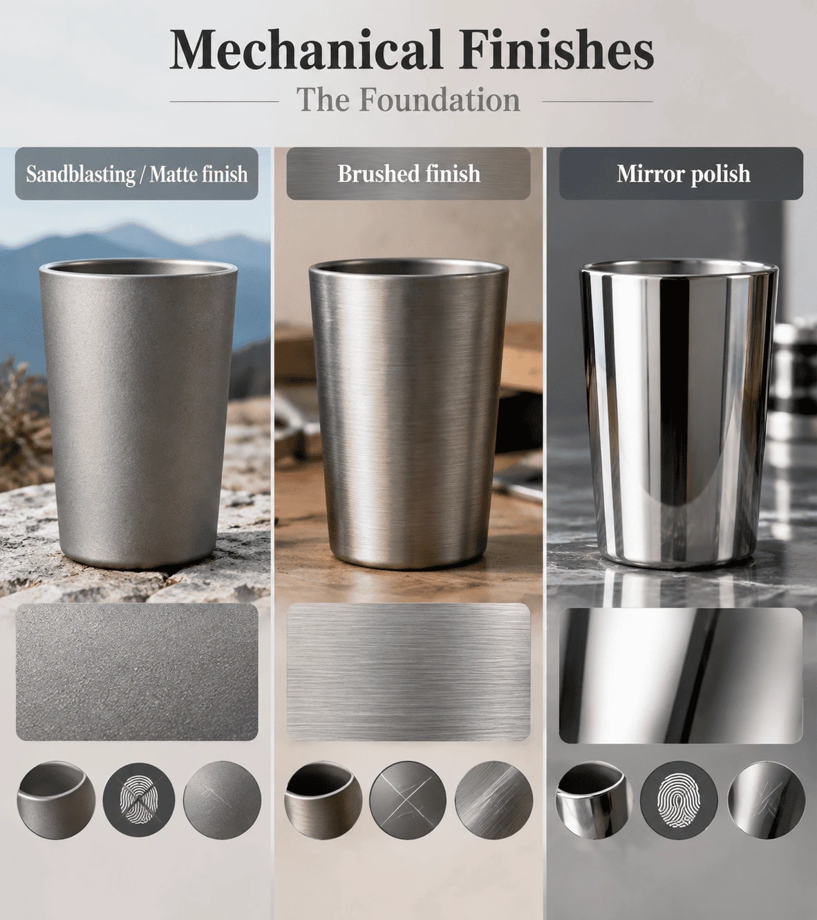 Titanium Mechanical Finishes Titanium Mechanical Finishes