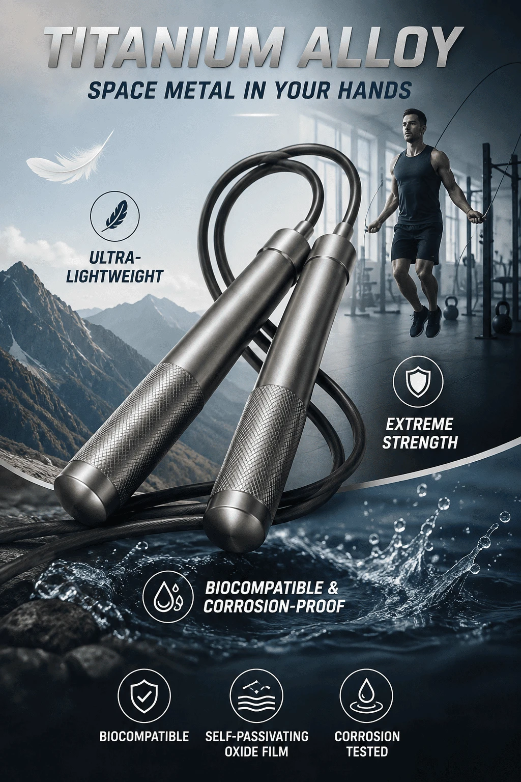 Titanium Alloy Jump Rope Titanium Alloy Jump Rope