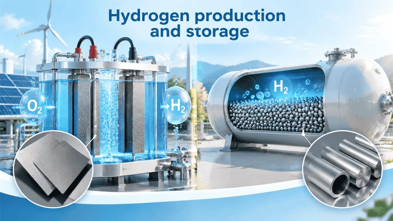 Titanium Hydrogen production and storage Titanium Hydrogen production and storage
